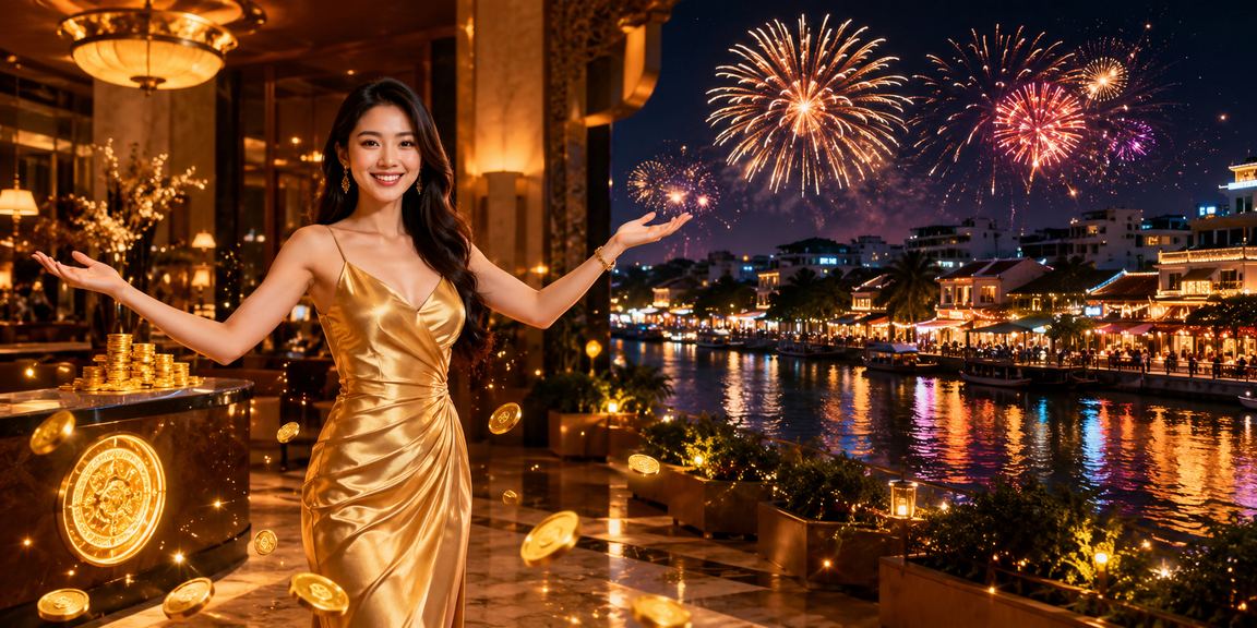 Chợ đêm sông Mekong với không khí vui nhộn và bàn game casino trực tuyến