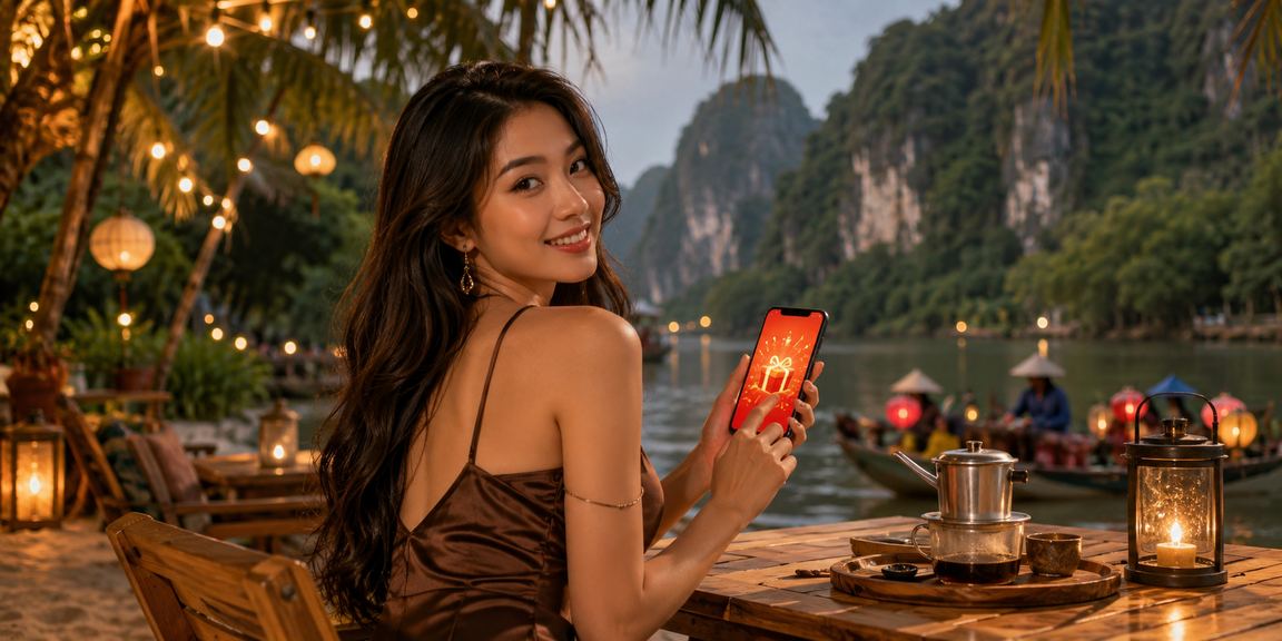 Phong bì đỏ và bonus đặc biệt tại Ninh Bình trong không khí cà phê truyền thống Việt Nam